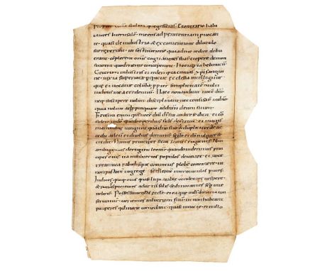 Ɵ Jerome, Commentarius in Sophoniam 3:1-7, in Latin with a few words in Greek, manuscript on parchment [Germany, late tenth o