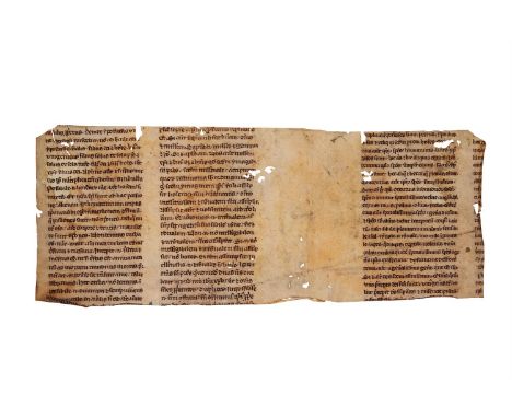 Fragment of a manuscript of the works of John Damascene, De fide orthodoxa, in Latin translation of Burgundio of Pisa, manusc
