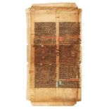 Leaf from a copy of William Durandus, Rationale divinorum officiorum, in Latin
