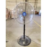 (2) 30" Pedestal Fans; (1) Global Oscillating ($15 Loading fee will be added to buyer's invoice)