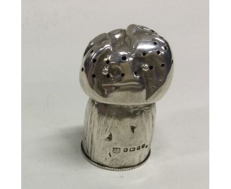A novelty Victorian silver pepper in the form of a fist. Sheffield 1879. By Henry Wilkinson &amp; Co. Approx. 32 grams. Est. 