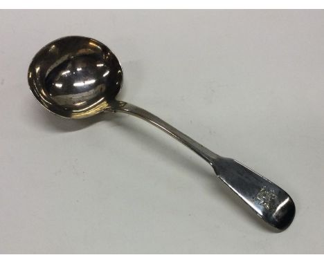 A good fiddle pattern silver sauce ladle. London. By RP. Approx. 63 grams. Est. £30 - £40.