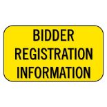 Bidder Registration Information