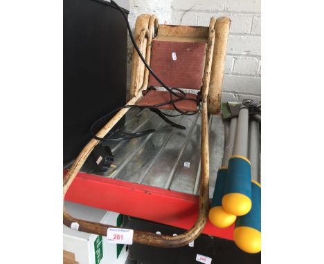 A vintage dolls pushchair 