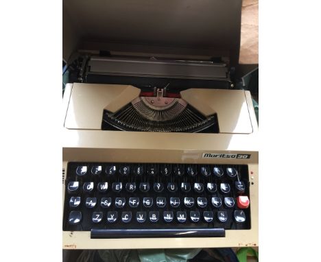 A vintage Maritsa 30 typewriter. 