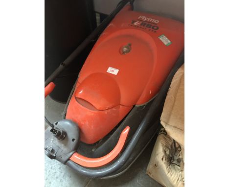 A Flymo Turbo Compact 330 lawn mower 