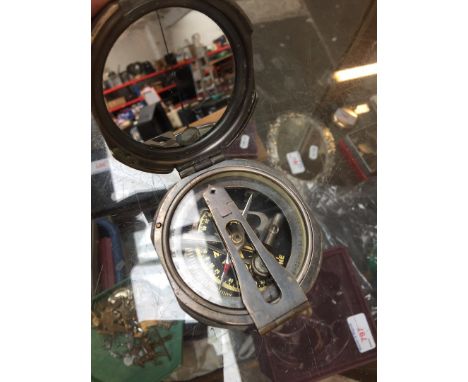 Repro brass compass 