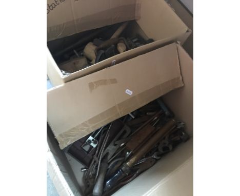 2 boxes of mixed tools 