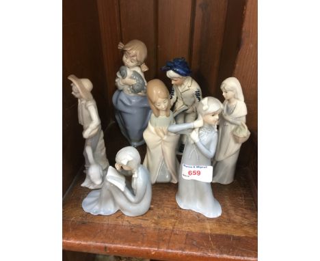 One Lladro figure and others 