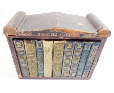 A Charles Tilt miniature library in an architectural case
