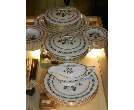 A Royal Worcester Bernina pattern part dinner service. 
