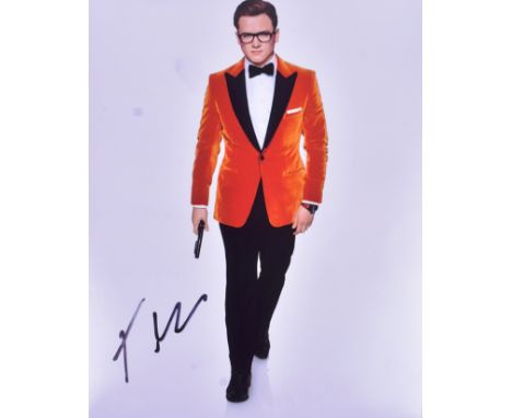 Kingsman II The Golden Circle (2017) - Taron Egerton - autographed 8x10" colour photograph from the movie, signed in black in