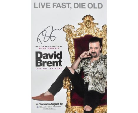 David Brent Life On The Road (2016 spin-off movie from The Office) - Ricky Gervais - autographed 8x12" colour poster photogra