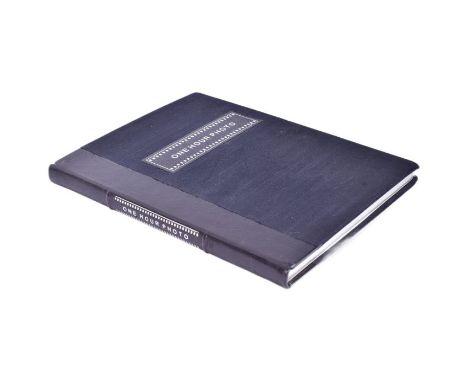 One Hour Photo (2002 Psychological Thriller) - Robin Williams (1951-2014) - a Vogel Bindery bound original screenplay for the