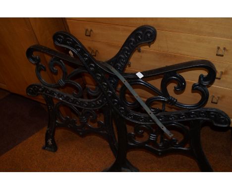Pair of Cast Iron Bench Ends