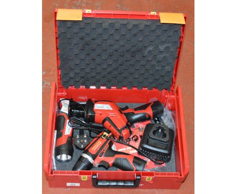 A Workzone Titanium Cordless tool set