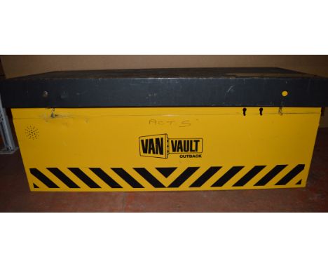 POLICE: A Van Vault Outback box containing a qty. of tools [VAT ON HAMMER PRICE] [NO RESERVE]