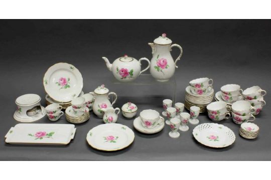 Wahl Goldrand Meissen Moccatasse rote Rose 2