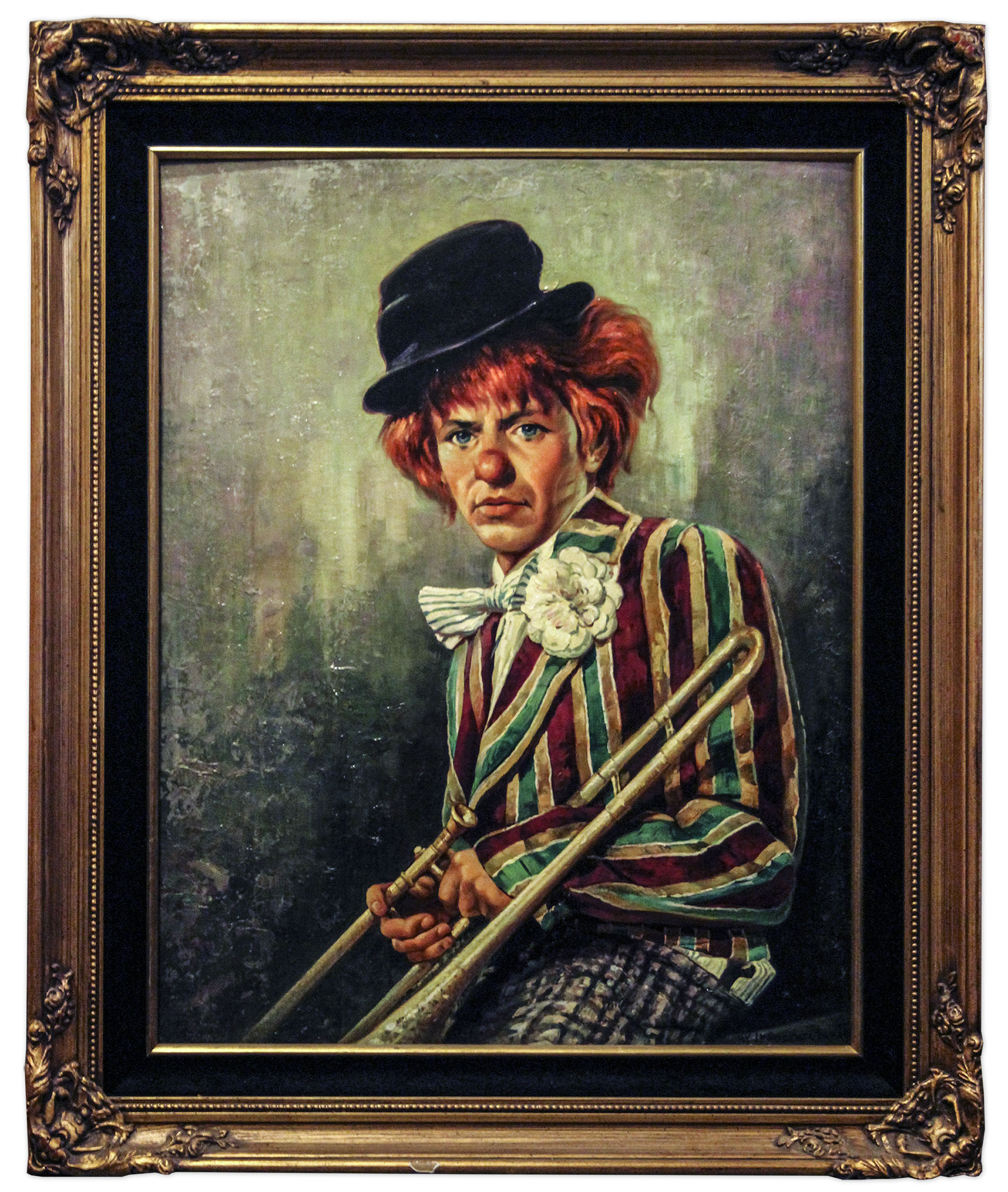 Oil painting of Frank Sinatra as a clown, by Innocenzo Daraio. Sinatra ...