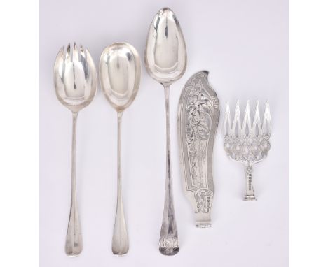 A George III Silver Old English Pattern Gravy Spoon, and Mixed Silver, the gravy spoon by John Pritchard, London 1802, initia
