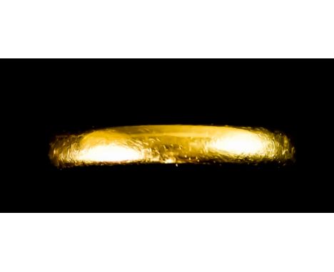 A 22ct Gold Wedding Band, size K, gross weight 4.9g
