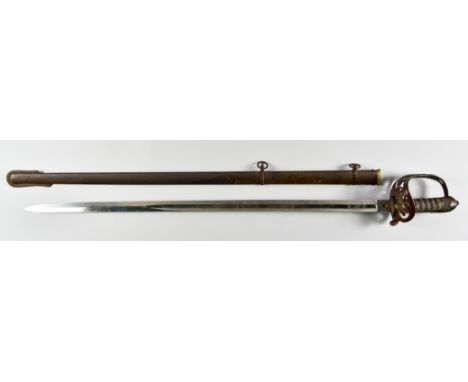 A Victorian Officer's Sword by Henry Wilkinson of Pall Mall, London, Serial No. 27866, 33ins bright steel blade embellished w