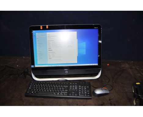 A HP PAVILLION 23 ALL IN ONE PERSONAL COMPUTER with keyboard and mouse, Intel iCore i3 3240 @3.40Ghz processor, Product Numbe