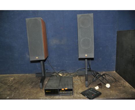 A BOOTHROYD STUART MERIDIAN 208 CD PLAYER, a 209 Remote control and a pair of Meridian M20 Active speakers (all working PAT p