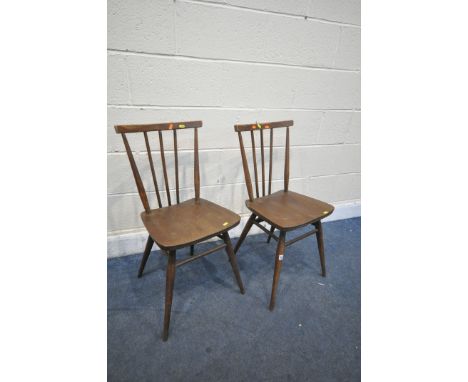 A PAIR OF ERCOL MODEL 391 ALL PURPOSE CHAIR (condition report: surface wear and scratches) (2)