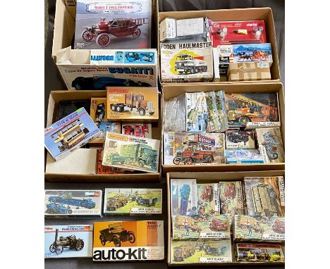 AIRFIX &amp; OTHER PLASTIC MODEL KITS (36) along with other metal, wooden and cut out model kits, 46 kits total with a cased 