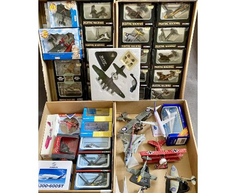 AVIATION COLLECTABLE DIECAST &amp; OTHER AIRPLANES &amp; HELICOPTERS, 36 ITEMS - mainly mint and in original boxes along with
