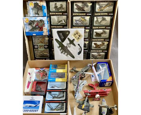 AVIATION COLLECTABLE DIECAST &amp; OTHER AIRPLANES &amp; HELICOPTERS, 36 ITEMS - mainly mint and in original boxes along with