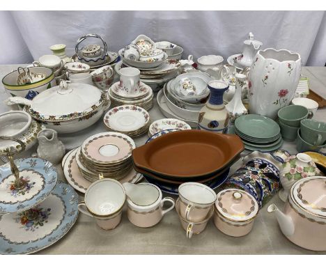 TEAWARE - Aynsley, Royal Sutherland, Duchess, a very large assortment, also, Royal Worcester Evesham and a large parcel of ot