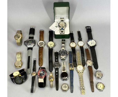 VINTAGE/LATER LADY'S &amp; GENT'S WRISTWATCHES - a varied collection of manual and Quartz watches with brand names including 