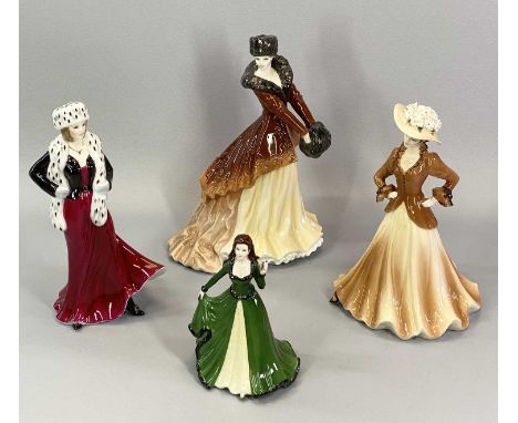 COALPORT LADIES OF FASHION FIGURINE 'JOAN', 22cms tall, Royal Worcester Premier figurine 'Natasha', signed 'A J Wade', 25cms 