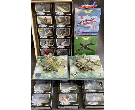 CORGI SHOWCASE COLLECTION 100 YEARS OF FLIGHT &amp; AVIATION ARCHIVE DIECAST PLANES COLLECTION - 20 items to include a perspe