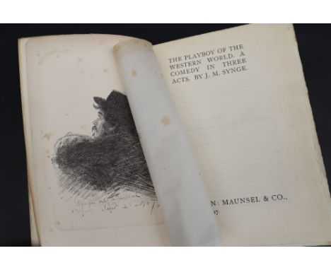 Synge (John Millington) The playboy of the Western World, A comedy in three acts, published Dublin : Maunsel & Co., Ltd 1907,