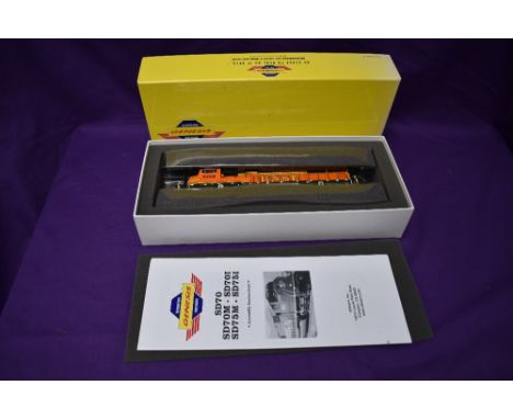 A Athearn Genesis HO scale BNSF Premium Heritage SD75M Locomotive 8258, in original box G6176