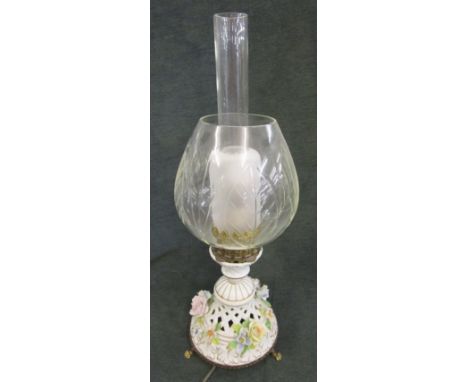 Capodimonte table lamp - H: 60cm