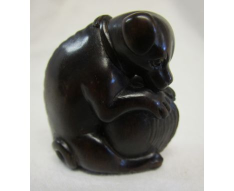 Signed Netsuke - Dog