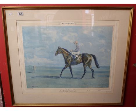 Large print - Horse of the year 1972 - L/E 100 of 100 &amp; signed by Keith Money - Brigadier Gerard (Image size 74cm x 57cm)
