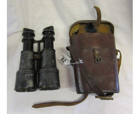 Set of binoculars in original case marked Army &amp; Navy