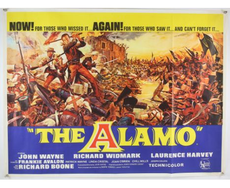 The Alamo (R-1967) British Quad film poster, rolled, 30 x 40 inches. 