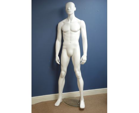Full male adjustable mannequin on stand   Condition Report   Click here for further images, condition, auction times & delive