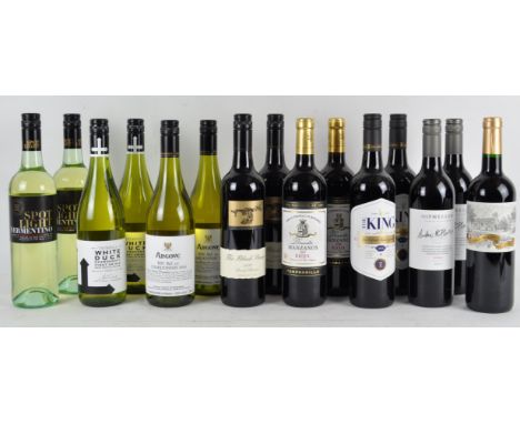 A mixed case of fifteen bottles of Laithwaite's wines, The Black Stamp 2016 x 2, The White Duck x 2, Spot Light Vermentino x 