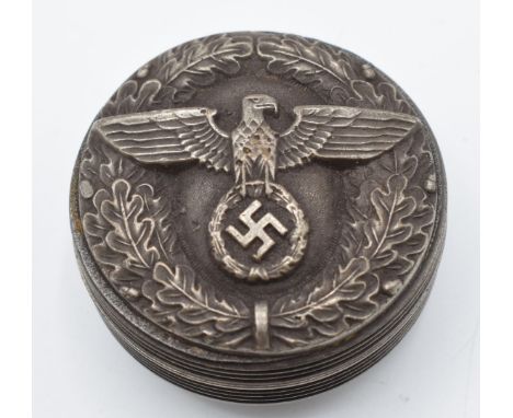 German Third Reich Nazi snuff/ pill box with Nazi eagle emblem
