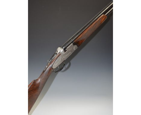 Beretta S3 12 bore over and under sidelock ejector shotgun with fine floral engraving to the locks, underside, trigger guard,
