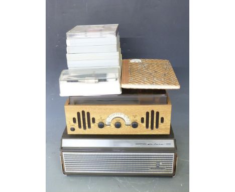 Grundig TK 120 reel to reel tape recorder with a quantity of tapes, GDM 312 microphone etc and a modern retro style record de