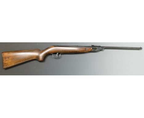 Webley Jaguar .177 air rifle with semi-pistol grip, adjustable sights and scope rail, serial number 3387.&nbsp;