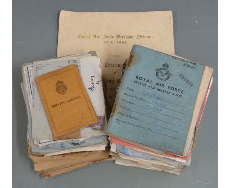 RAF ephemera relating to LAC(A/Cpl) R P Cooper including service and release book, letters, many sent from RAF station Takora